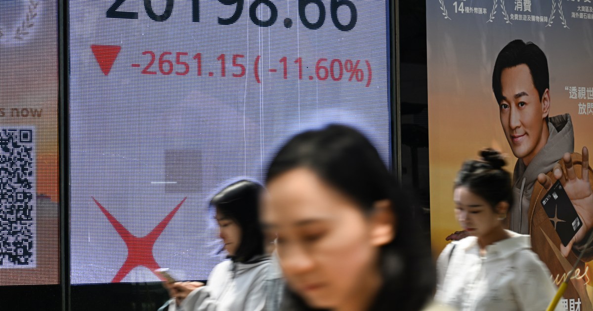 Hong Kong stock market plunges most since ’97 crisis amid tariffs panic
