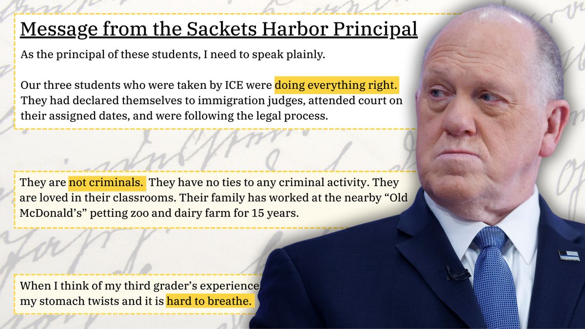 This letter by a school principal about ICE detaining her students is real