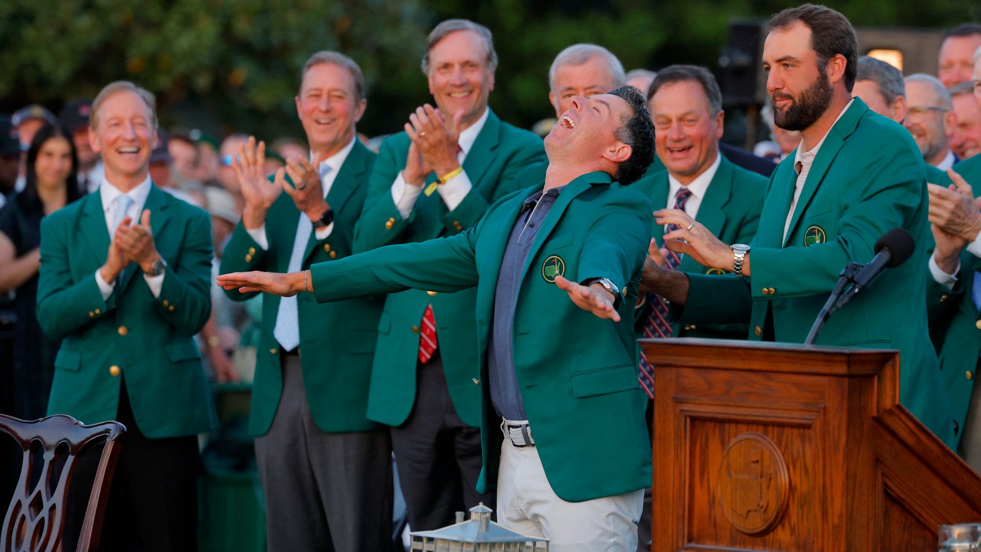 McIlroy beats Ryder Cup teammate in Masters play-off to claim career Grand Slam