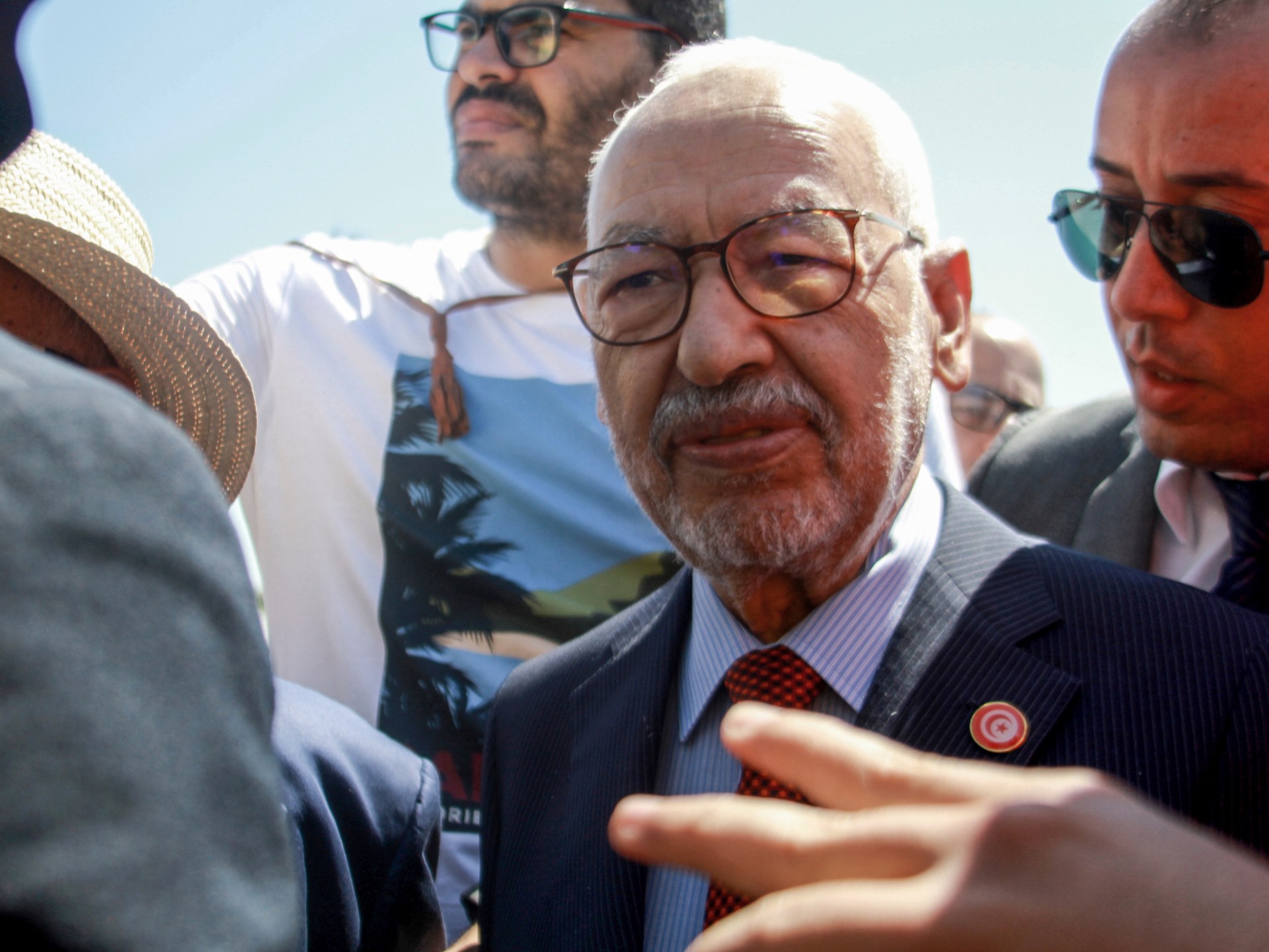 Allies say Ghannouchi ‘unjustly’ held, as he marks 2 years in Tunisian jail
