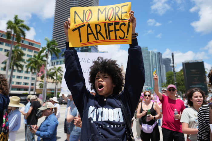Anti-Trump protesters rally in New York, Washington and elsewhere across the country
