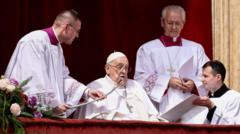 Pope wishes worshippers Happy Easter after serious illness
