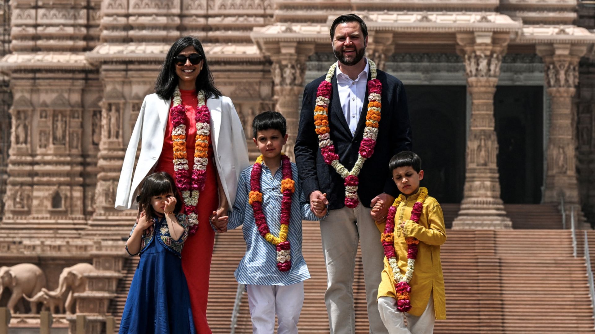 JD Vance and his family arrive in India after Trump called country ‘big abuser’ on trade
