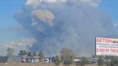 Large explosions at Russian ammunition depot east of Moscow