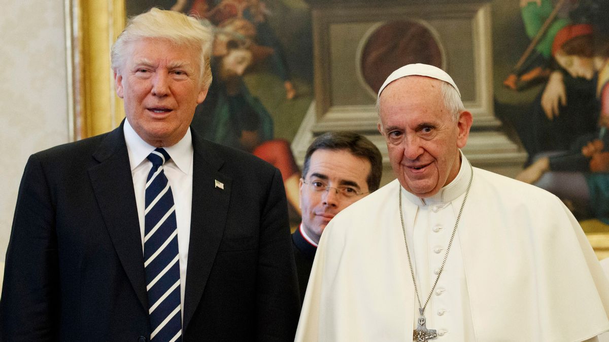 No, Trump didn’t say he ‘should be the pope’
