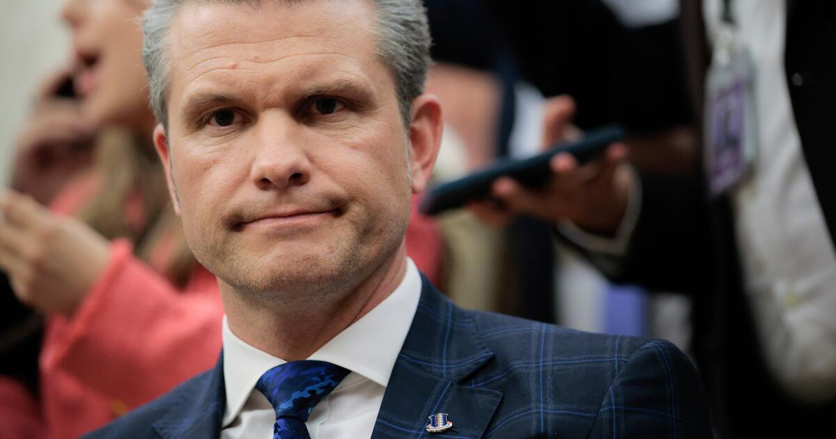 Contributor: The drumbeat against Hegseth? It’s not really about him