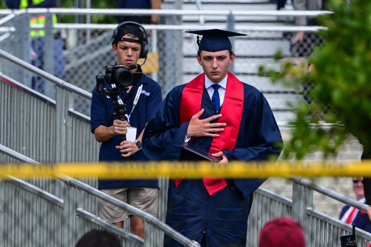 No evidence Barron Trump was rejected from Harvard, Stanford, Columbia