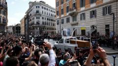 Thousands line Rome’s streets as Pope Francis laid to rest after Vatican funeral