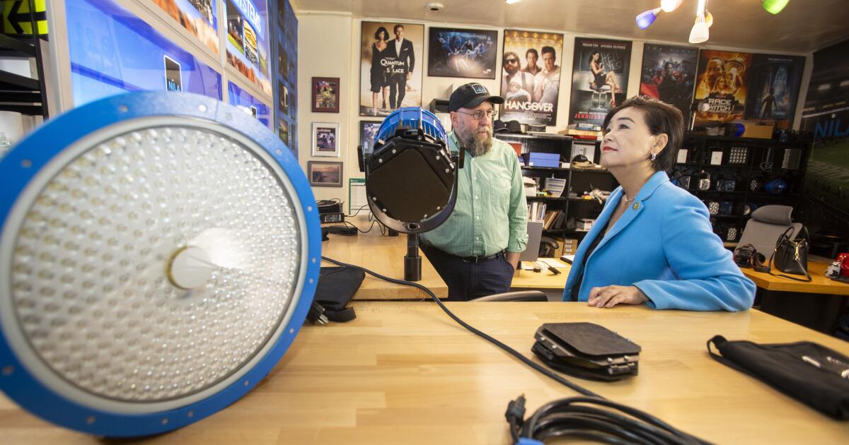 ‘Chaos created by uncertainty.’ Tariffs hit a company that lights Hollywood — and Congress