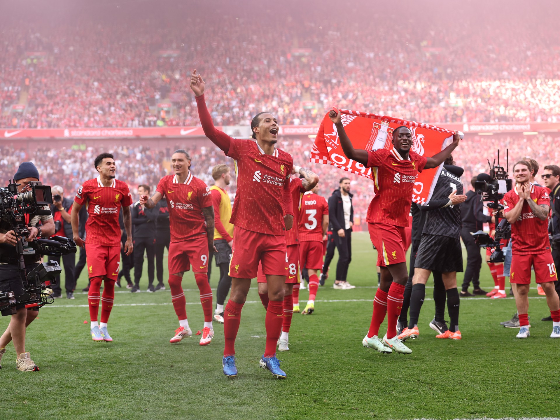 Liverpool net record-equalling 20th Premier League title by thrashing Spurs