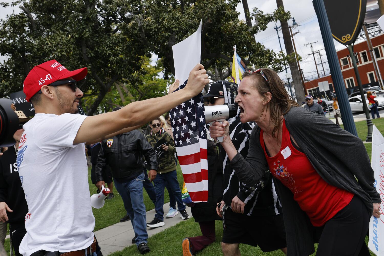Trump supporters look for disaffected Democrats in West Hollywood and Beverly Hills