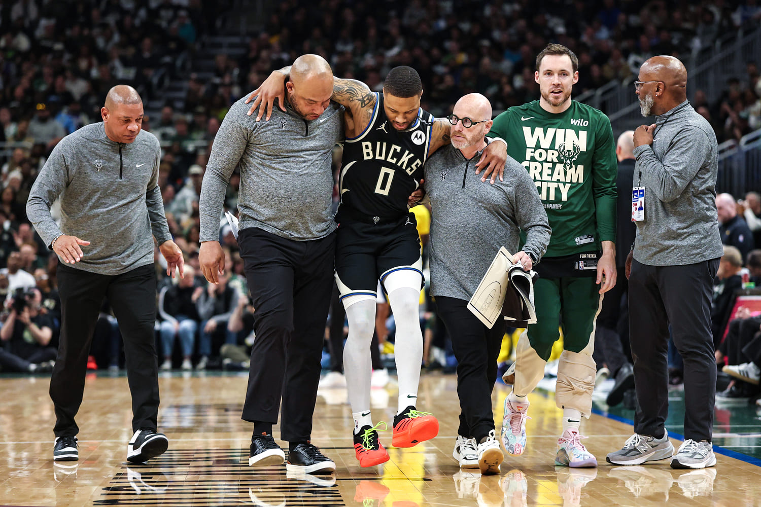 Bucks star Damian Lillard has a torn Achilles and is in doubt for next season