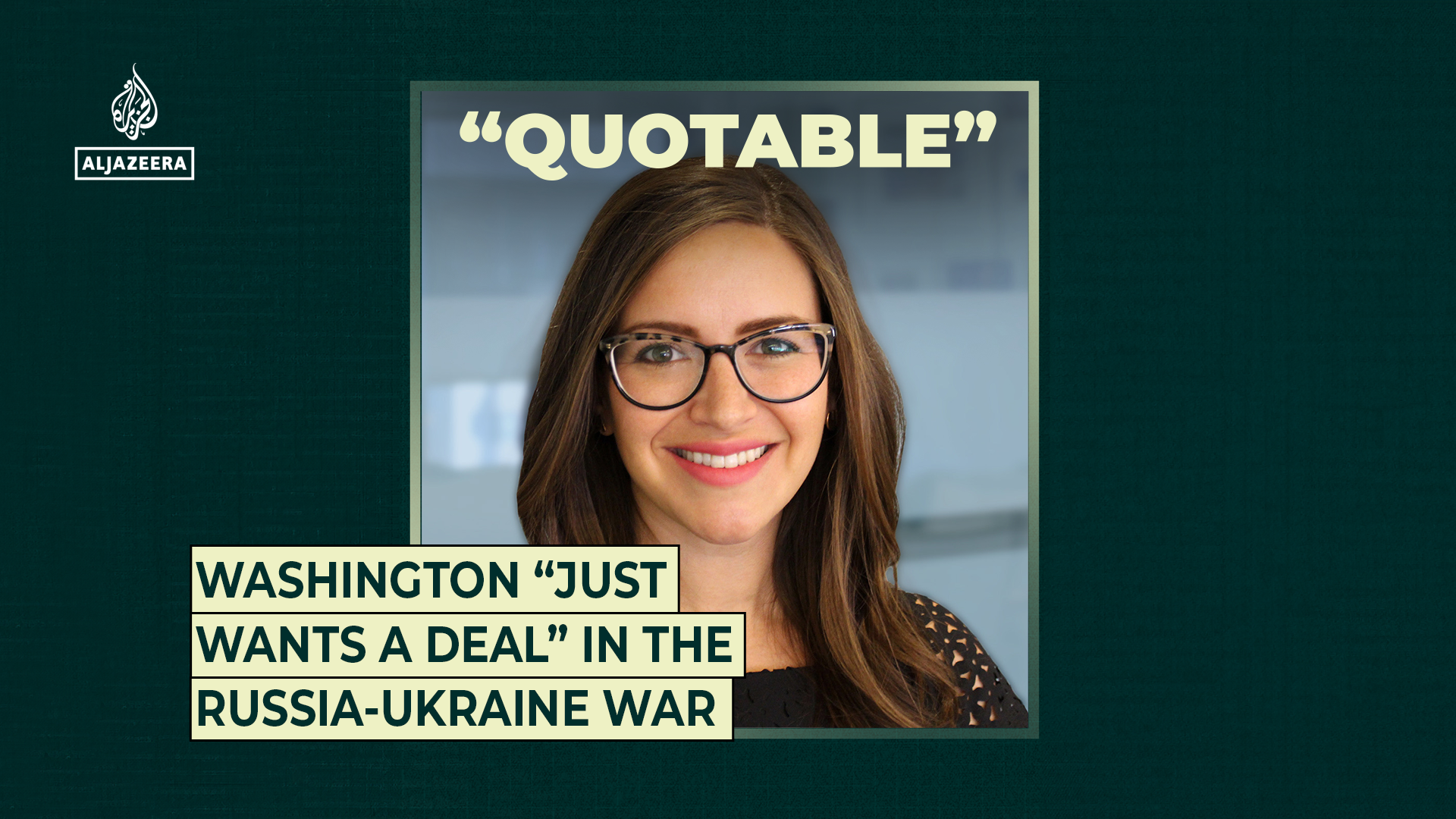 Washington “just wants a deal” in the Russia-Ukraine war
