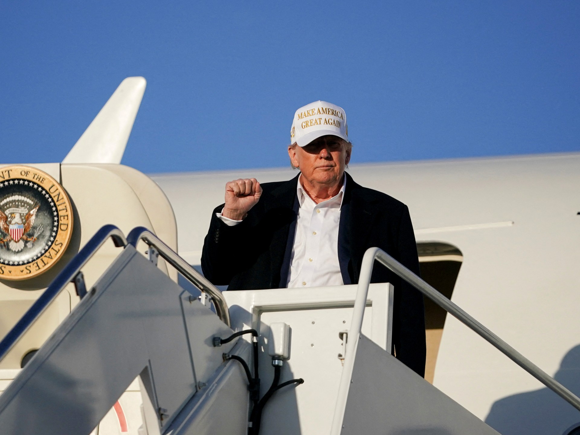 100 days in 100 seconds: Trump’s frenetic start to his second term