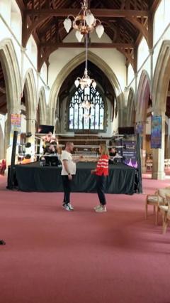 Wrestling for wellbeing… at church
