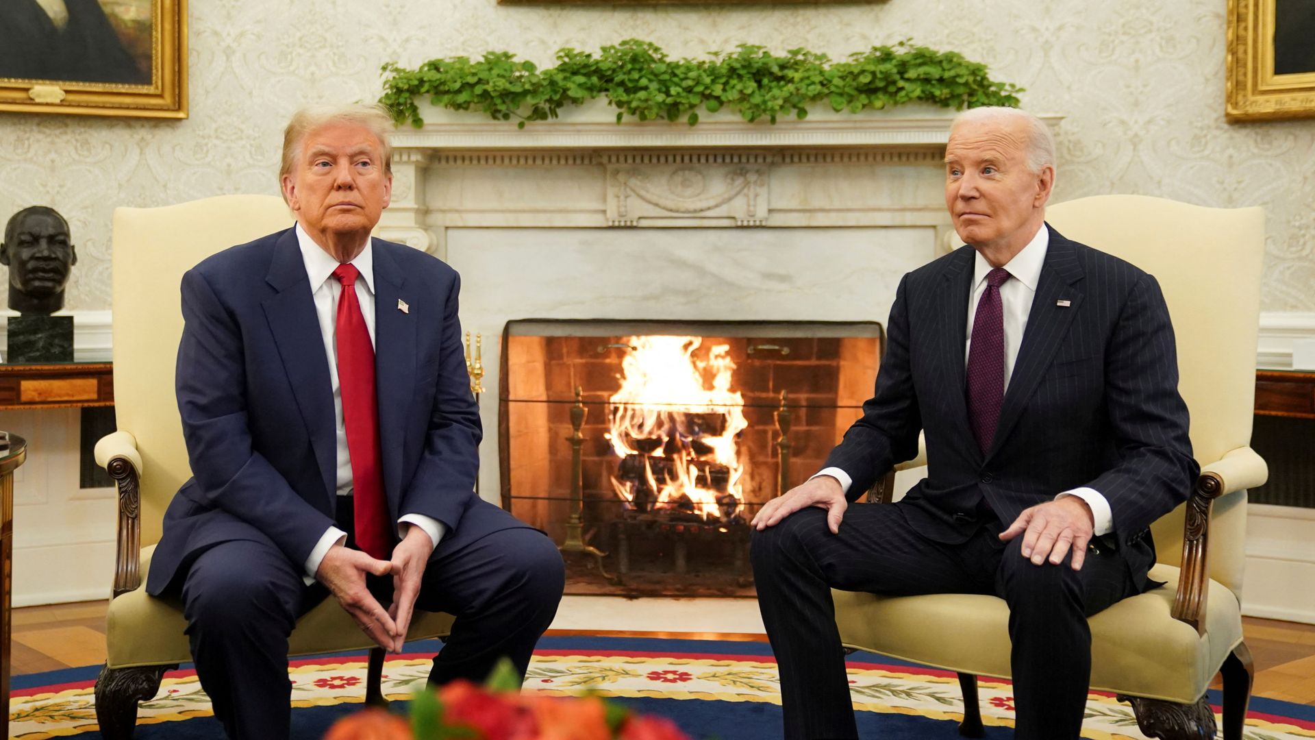 US economy shrinks in worst performance for three years – as Trump blames Biden