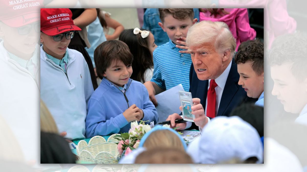 Trump showed ‘assassination trading card’ to group of kids at White House Easter event