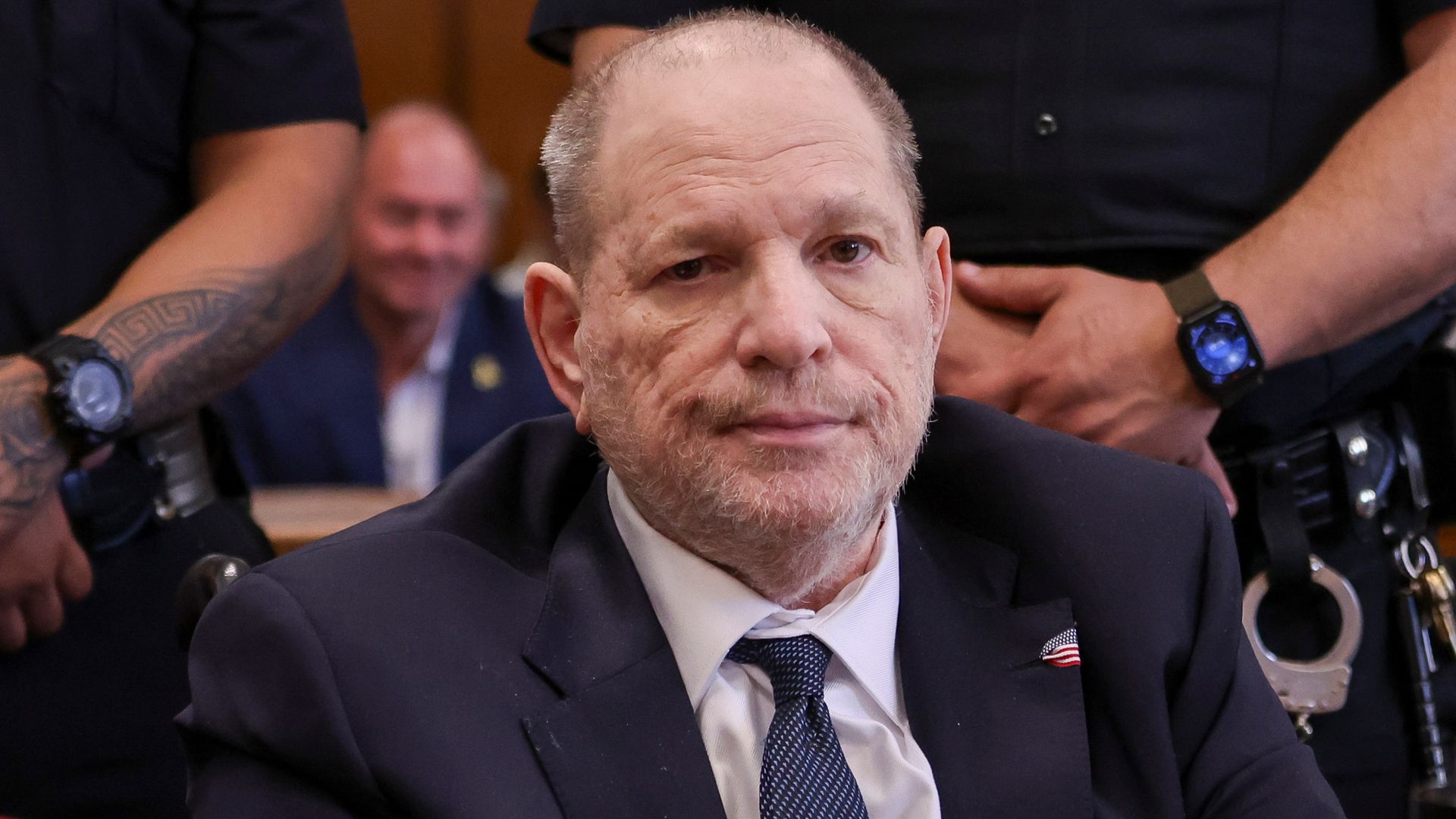 Harvey Weinstein accuser breaks down in tears on witness stand – and swears at his lawyer