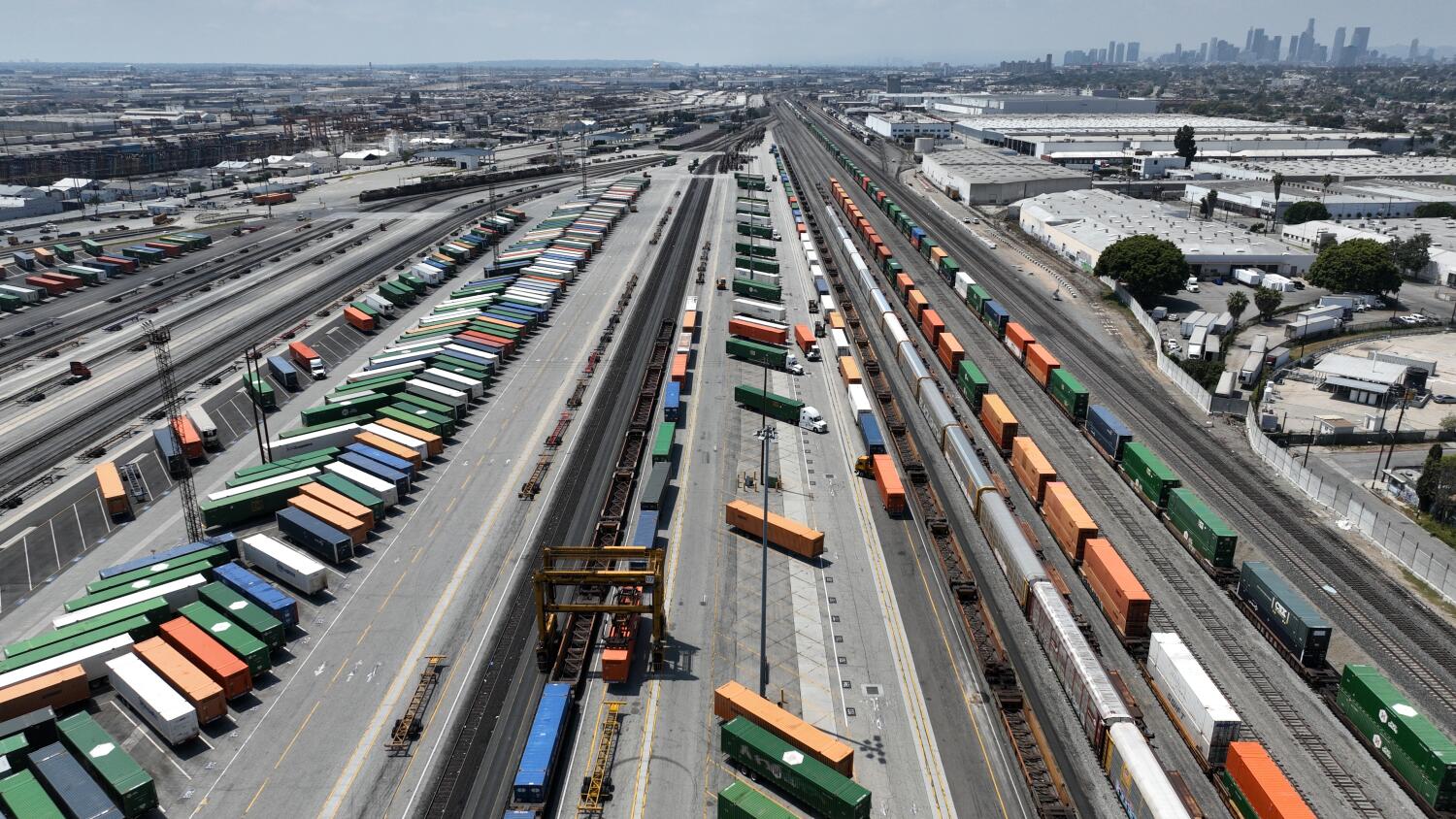 ‘The truckers are scrambling’: Trump’s tariffs hit drivers, L.A. port workers hard