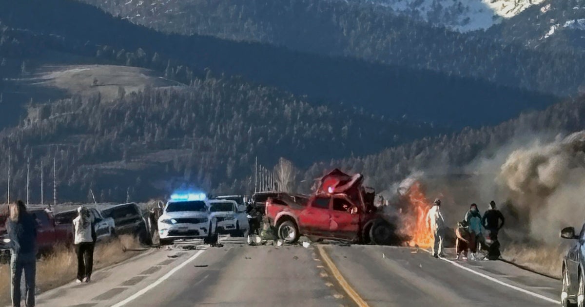 Tourists among 7 killed when tour van, pickup truck collide near Yellowstone