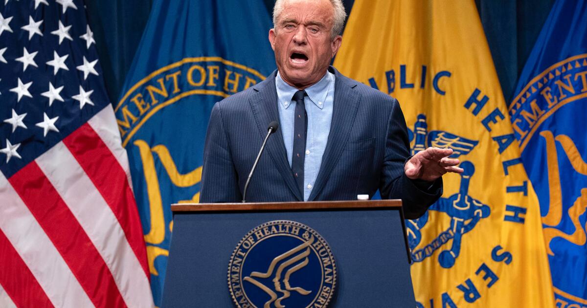 Abcarian: Another Big Lie: RFK Jr. wants to make America healthy again
