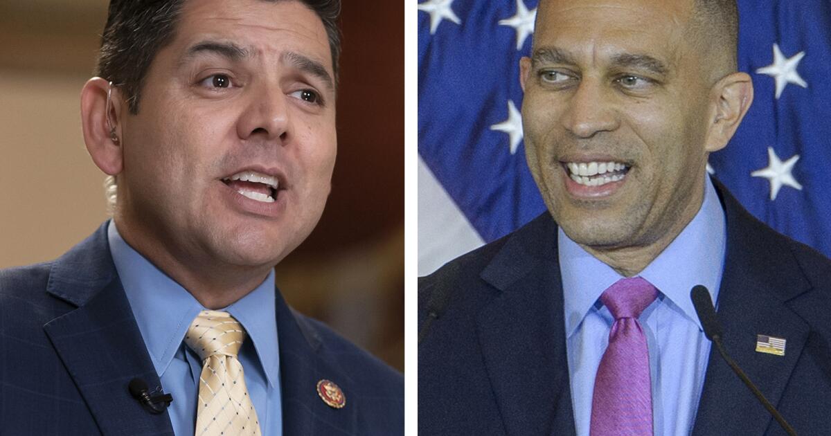 Democratic Leader Hakeem Jeffries rips Trump budget cuts at desert town hall