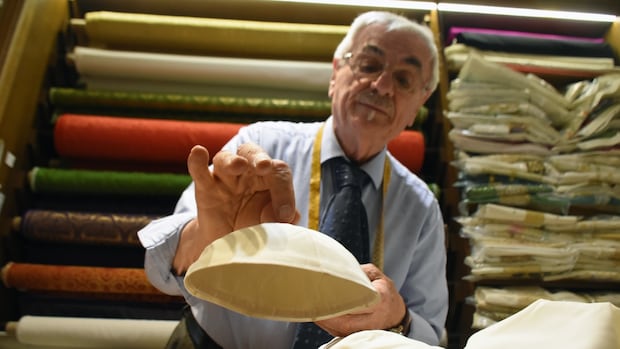 Ahead of conclave, this Italian tailor is making 3 different sizes of cassocks