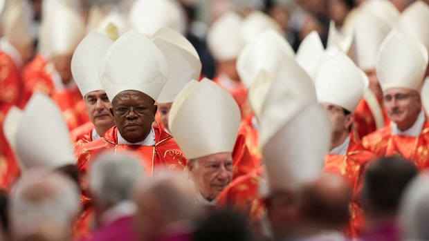 First plume of black smoke signals end to 1st vote as cardinals consider Pope Francis’s successor
