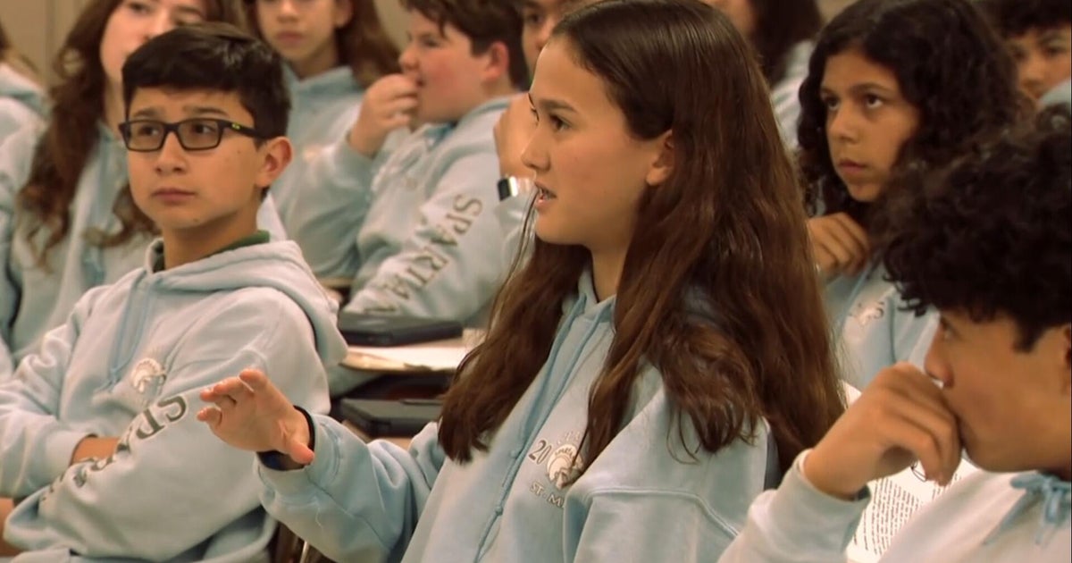 Catholic school students bring the papal conclave to their classroom