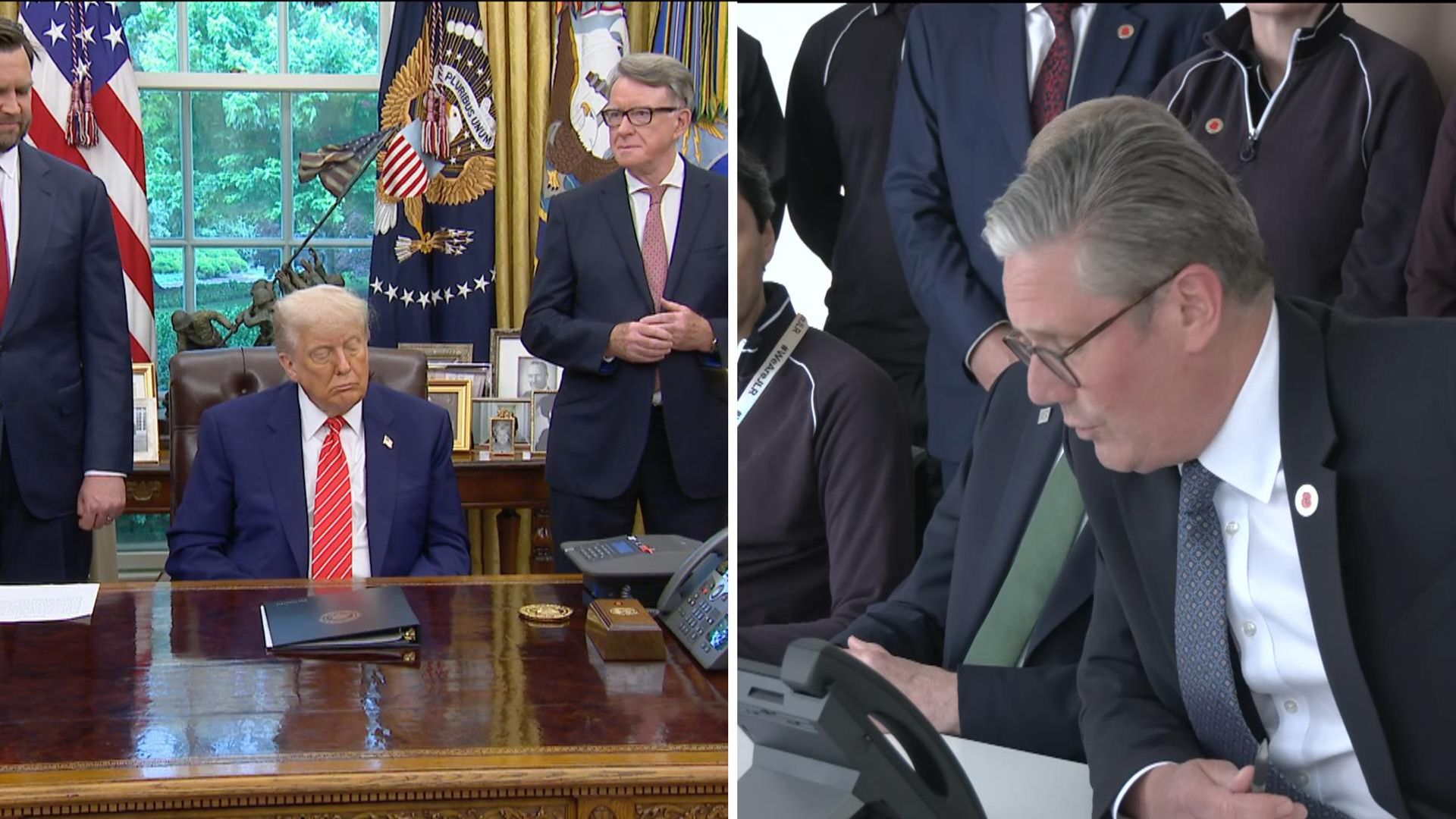 UK and US announce trade deal – as Starmer and Trump hold televised phone call