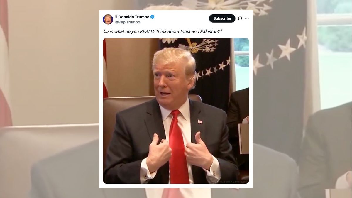 Trump did say, ‘Let them fight,’ but not in reference to 2025 tensions between India and Pakistan
