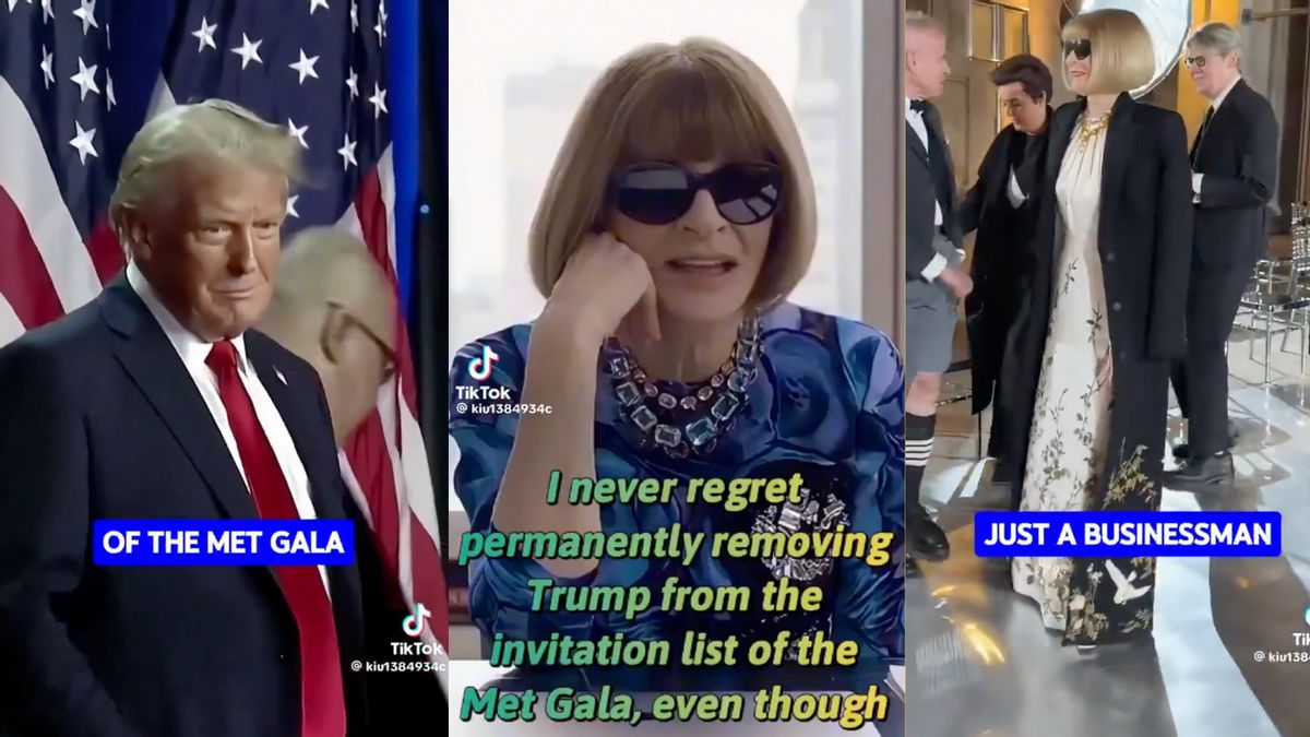 Video showing Anna Wintour saying why she banned Trump from Met Gala is a deepfake