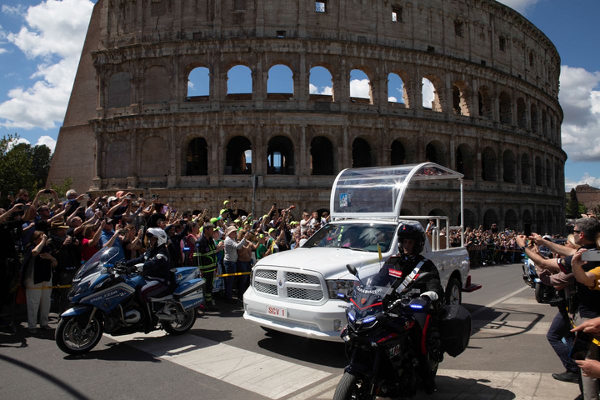 Pope Francis donated a popemobile to children of Palestine in a final act