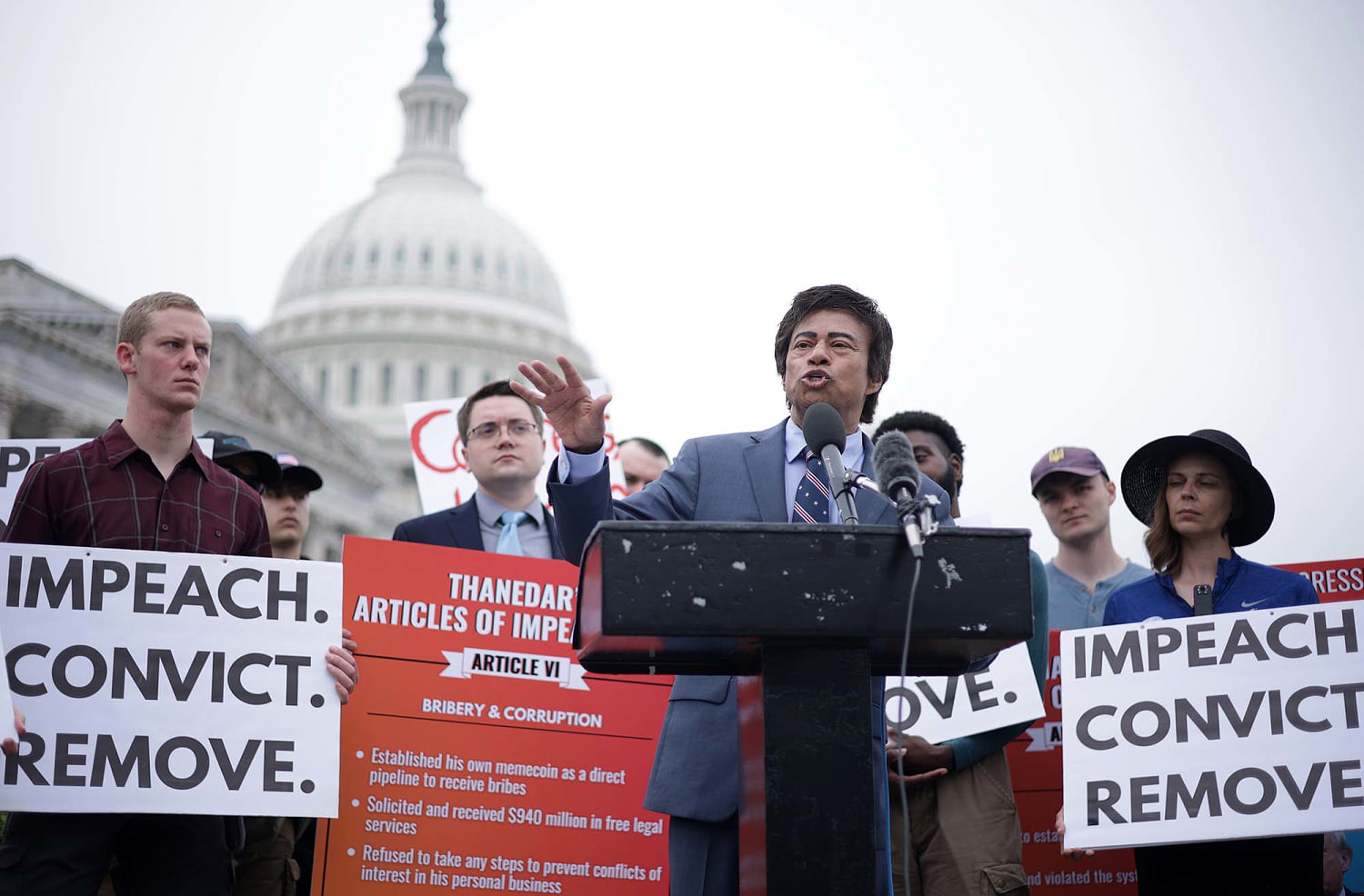 House Democrat to force Trump impeachment vote over objections of party leaders