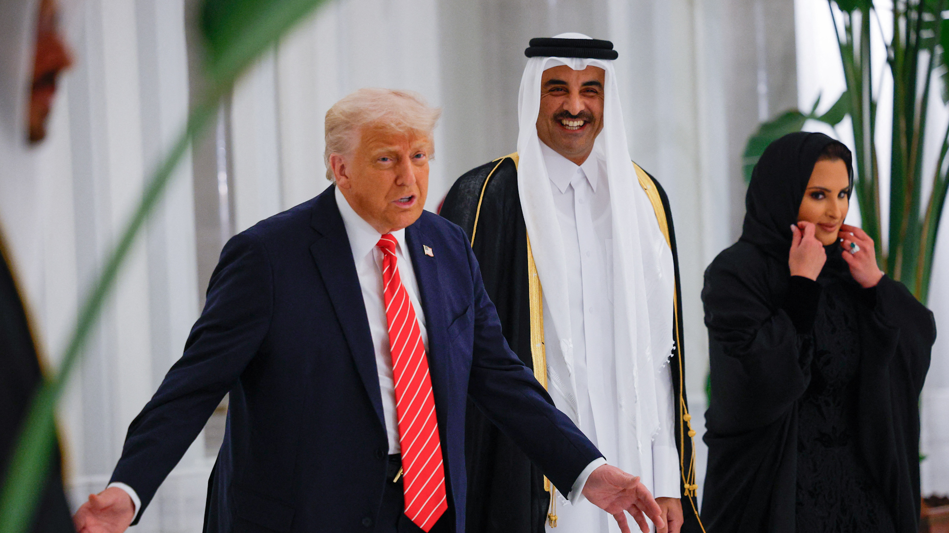 Trump arrives at Lusail Palace for Qatari state dinner