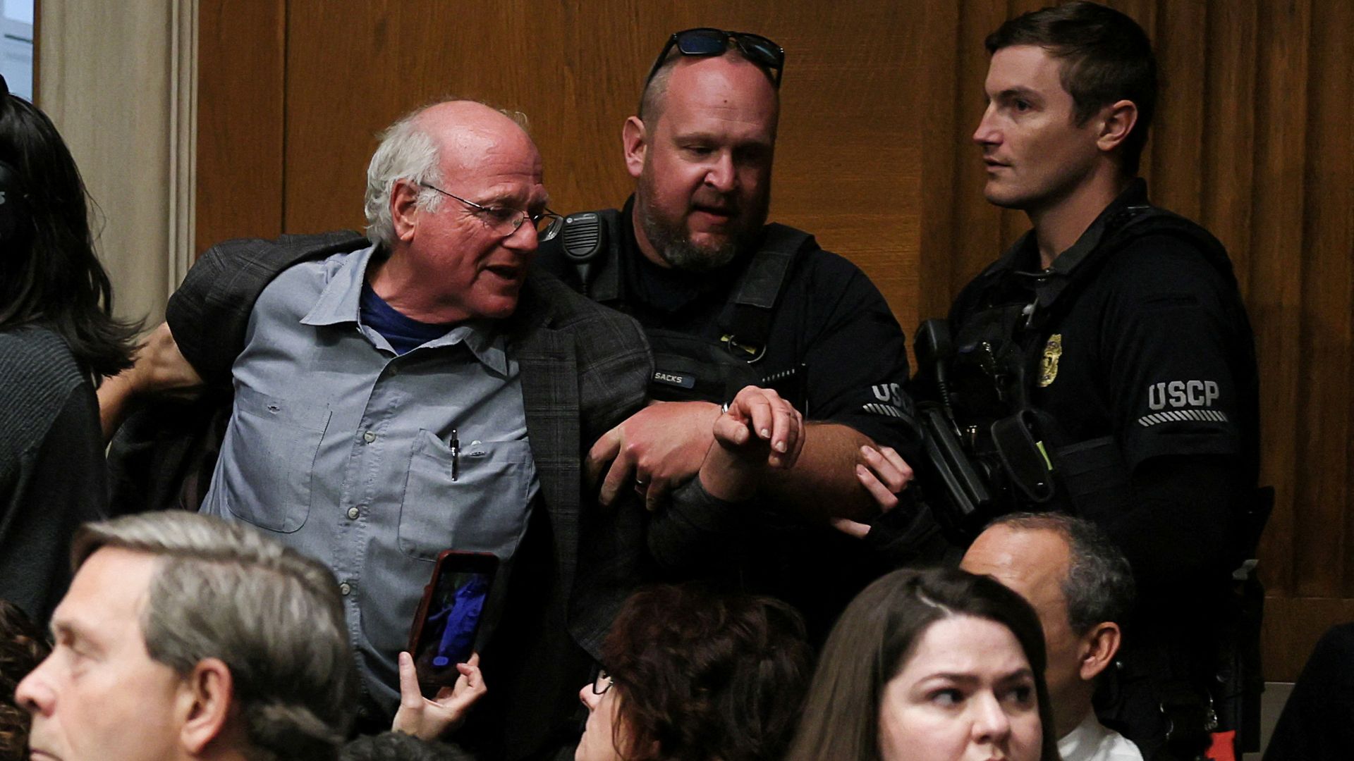 Ben & Jerry’s co-founder dragged out of Senate