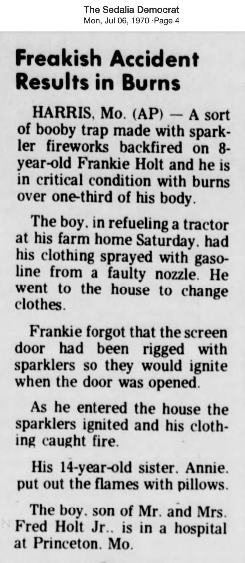 Freakish Accidents No. 8