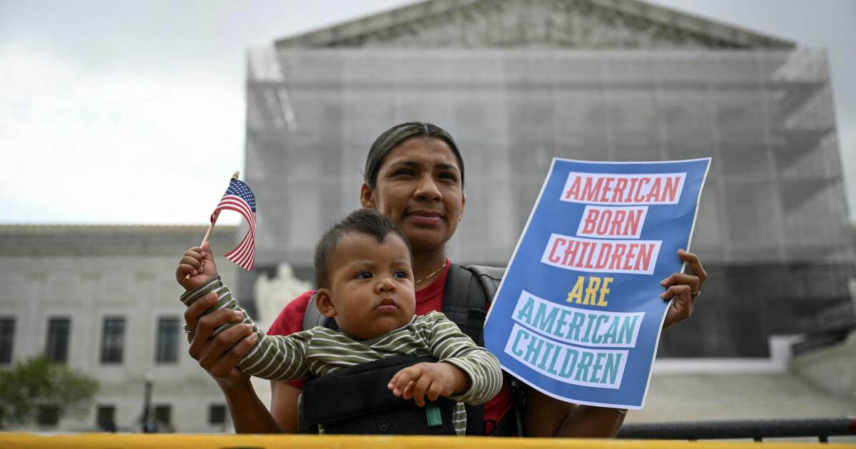 Justices skeptical of Trump plan to limit birthright citizenship and judges who blocked it
