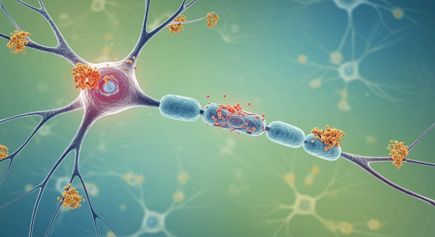 Peptide nanostructures block amyloid buildup and boost neuron survival in lab tests