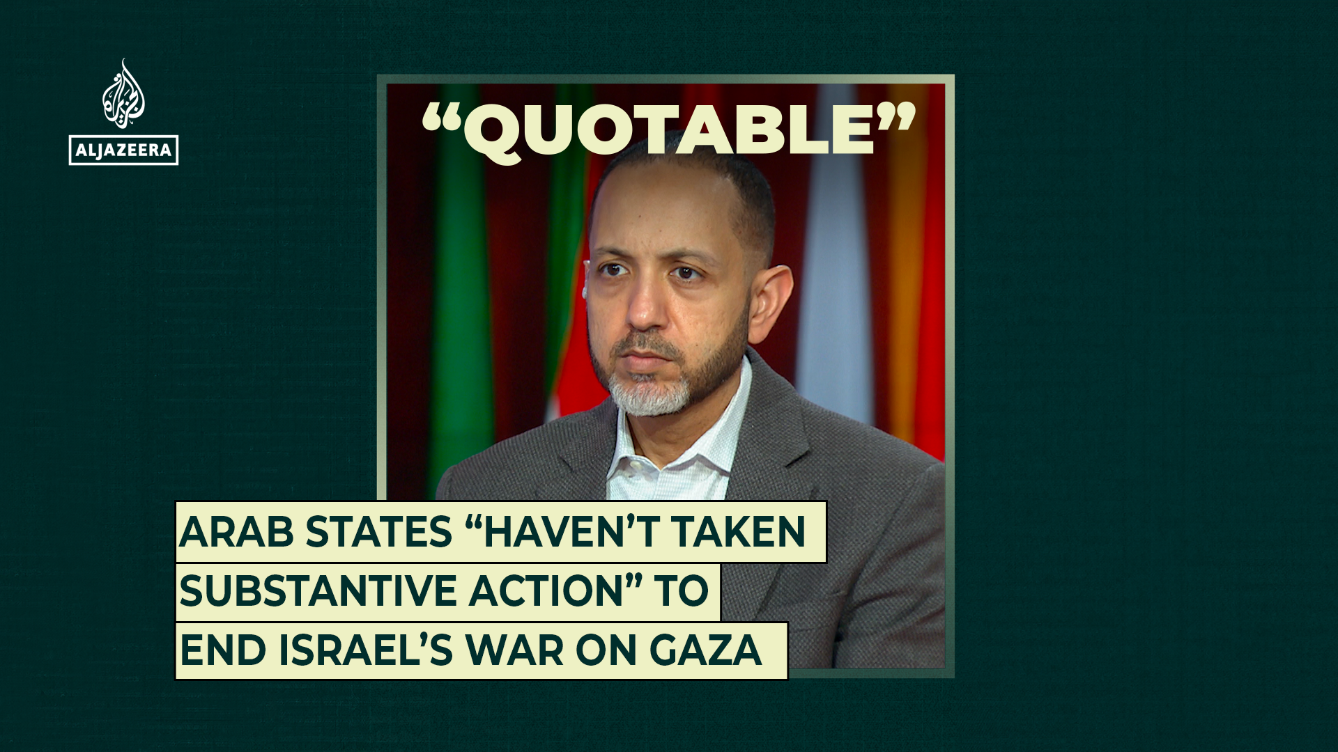 Arab states “haven’t taken substantive action” to end Israel’s war on Gaza