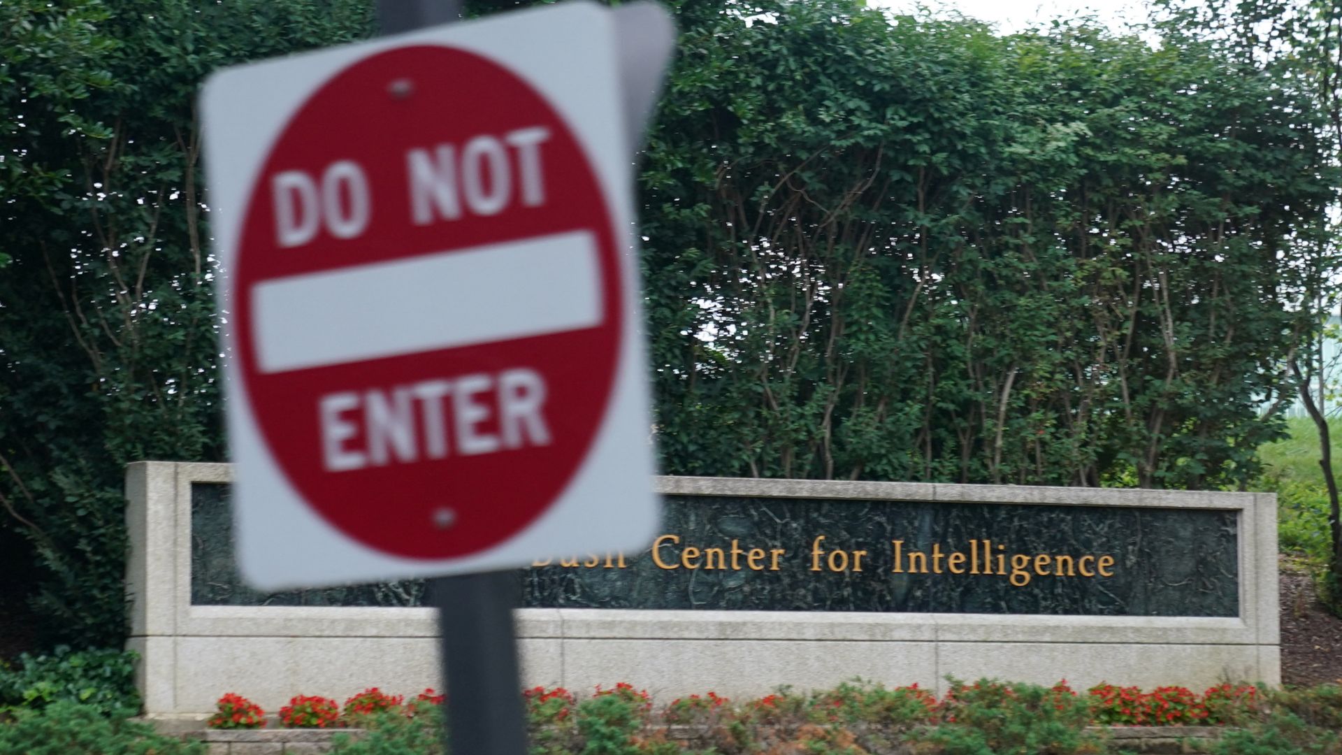 Woman shot outside CIA headquarters