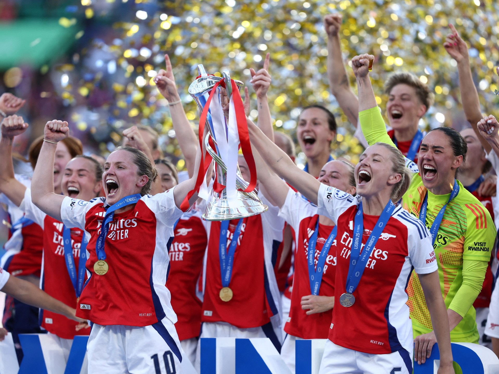 Arsenal stun Barcelona to win the Women’s Champions League