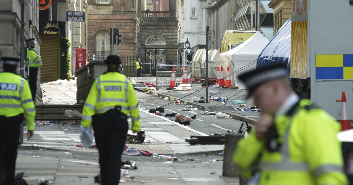 Authorities move fast to describe suspect after crash during Liverpool soccer celebration