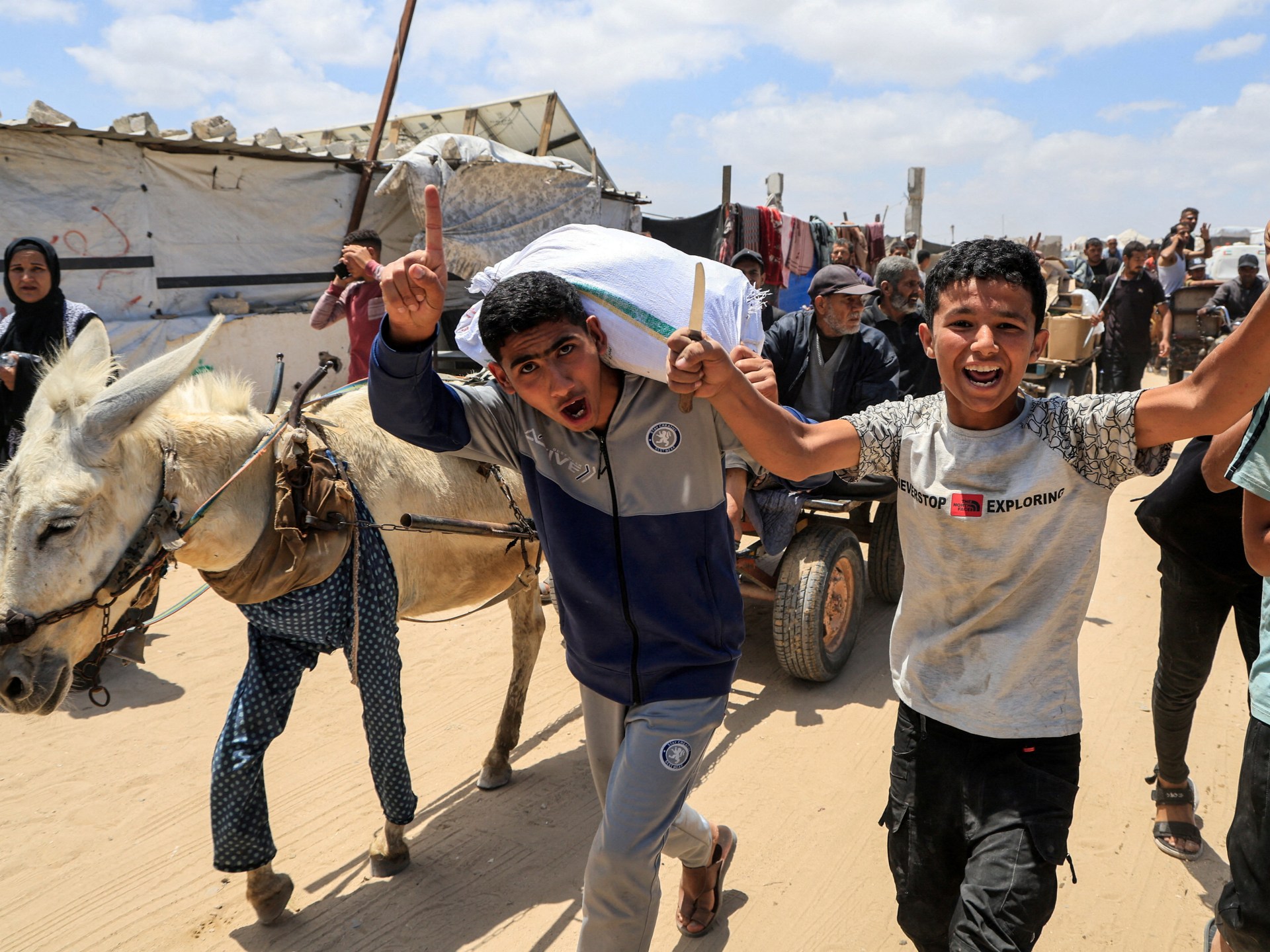 ‘Not aid, but humiliation’: A desperate search for food in Gaza