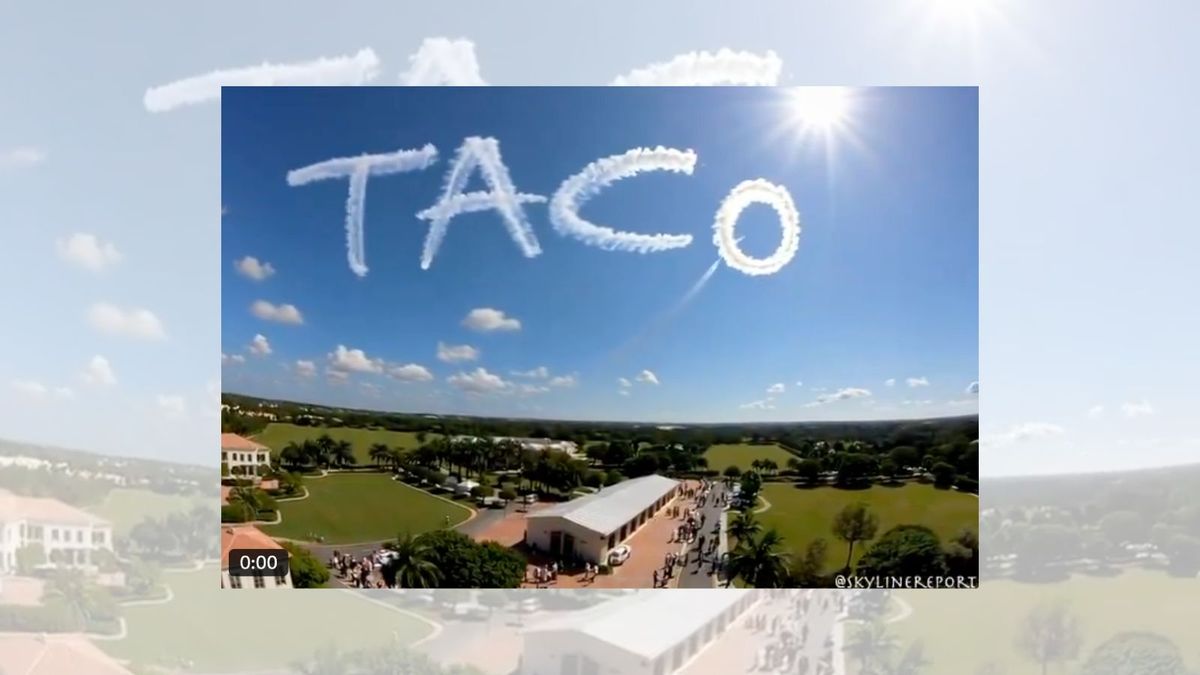 Fake footage of massive ‘TACO’ skywriting over Mar-a-Lago likely AI-generated