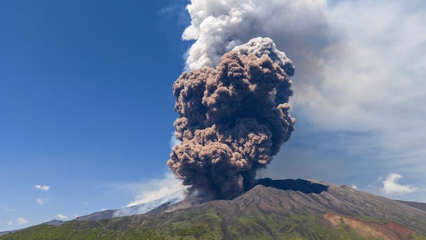 Massive ash cloud erupts from Sicily’s Mount Etna in fiery volcanic show