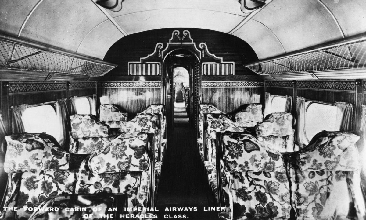 Passengers on Commercial Flights Once Sat on Wicker Chairs?