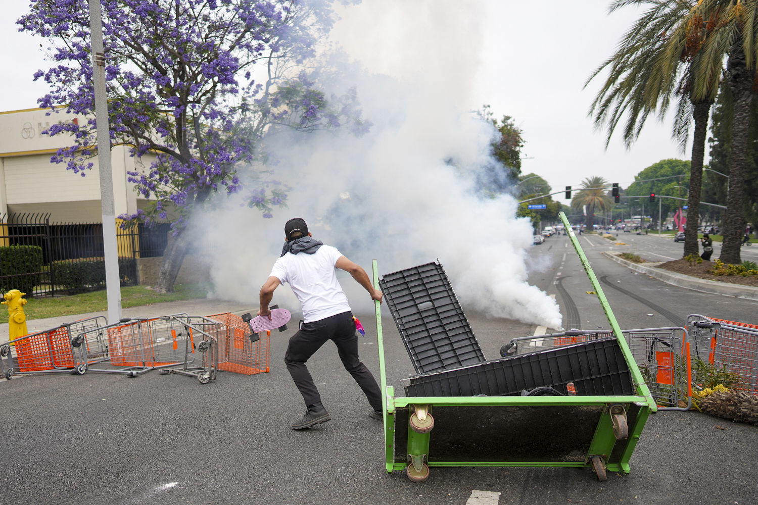 Protests erupt outside Los Angeles Home Depot amid federal enforcement operations