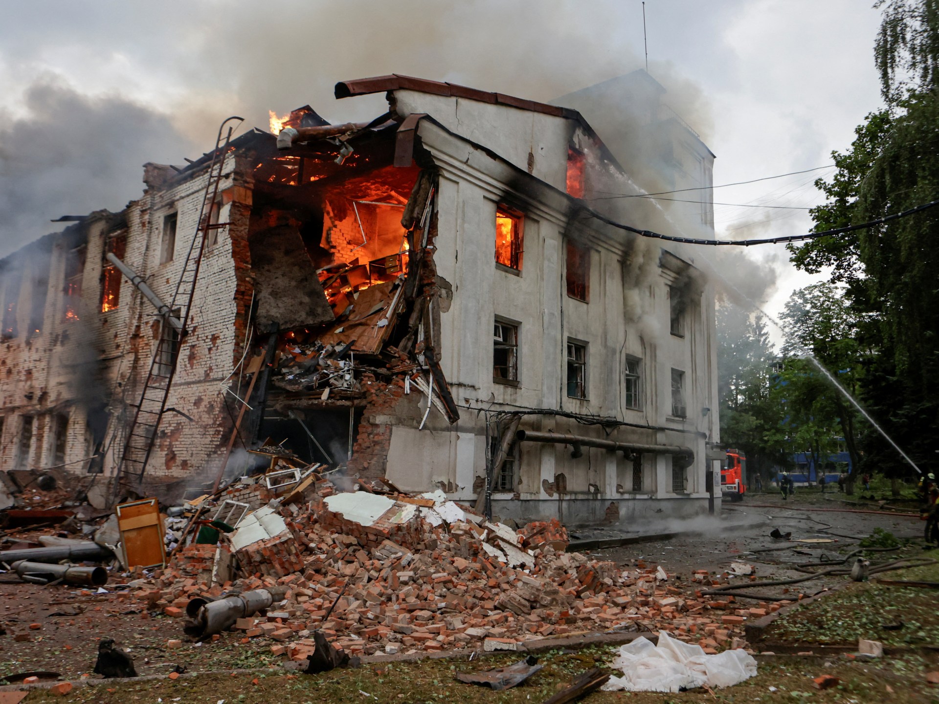 Russia shoots down 10 Ukrainian drones targeting Moscow