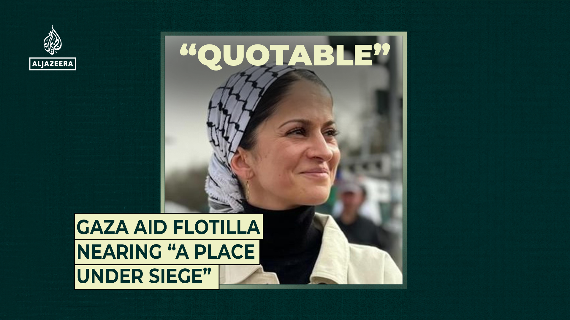 Gaza aid flotilla nearing a “place under siege”